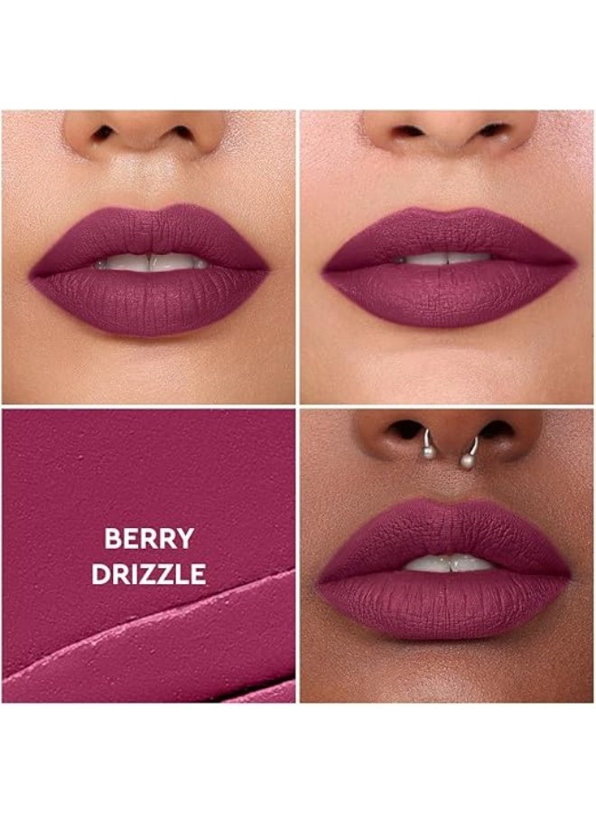 كيرو أحمر شفاه سائل غير لامع من كيرو، لون توتي، 5 مل | غني بالأصباغ، يدوم طويلاً، مرطب | مقاوم للماء، لا يتلطخ، خفيف الوزن | غني بزيت الأفوكادو والمشمش - Image 3